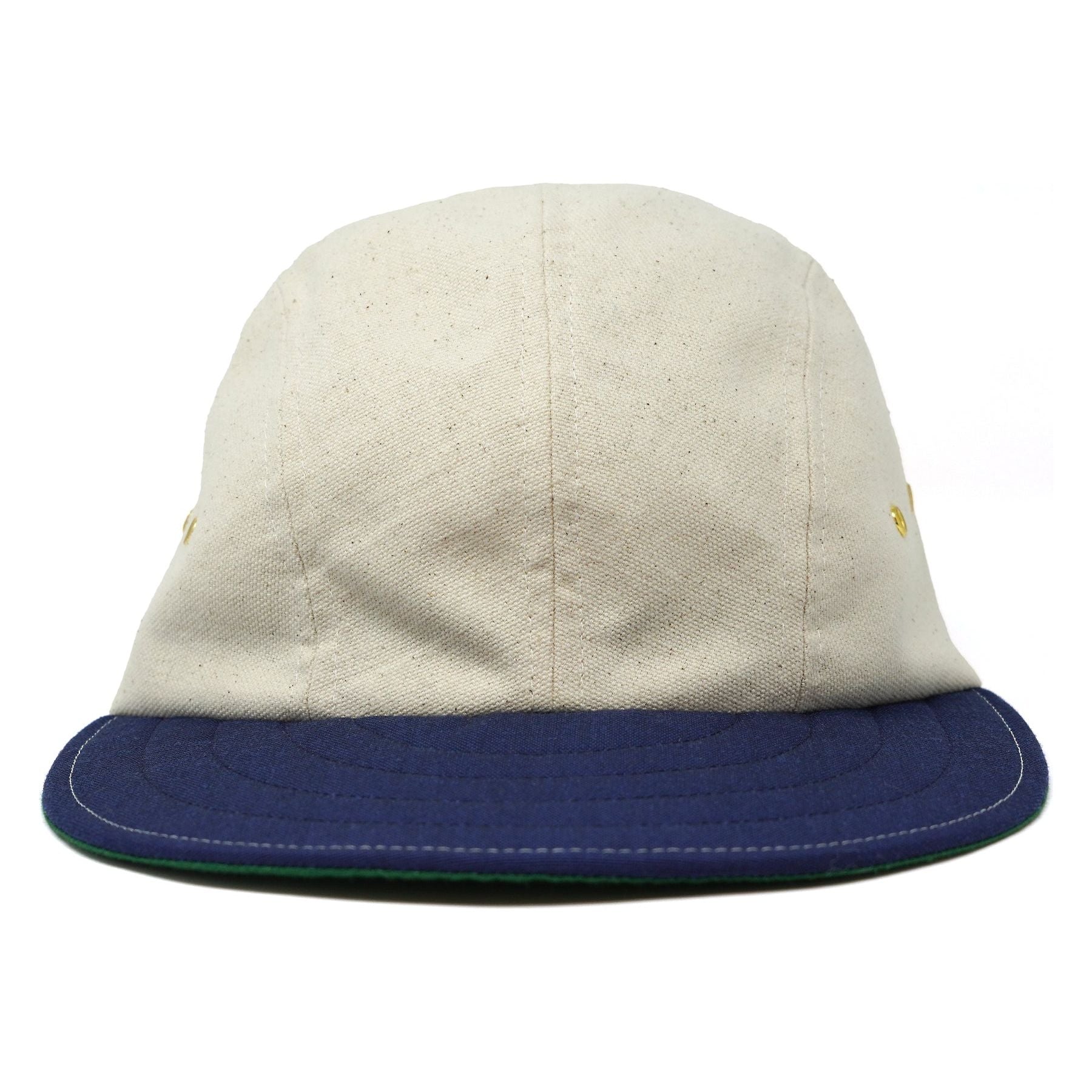 Long Bill Hat by M.I.T -Natural/Navy
