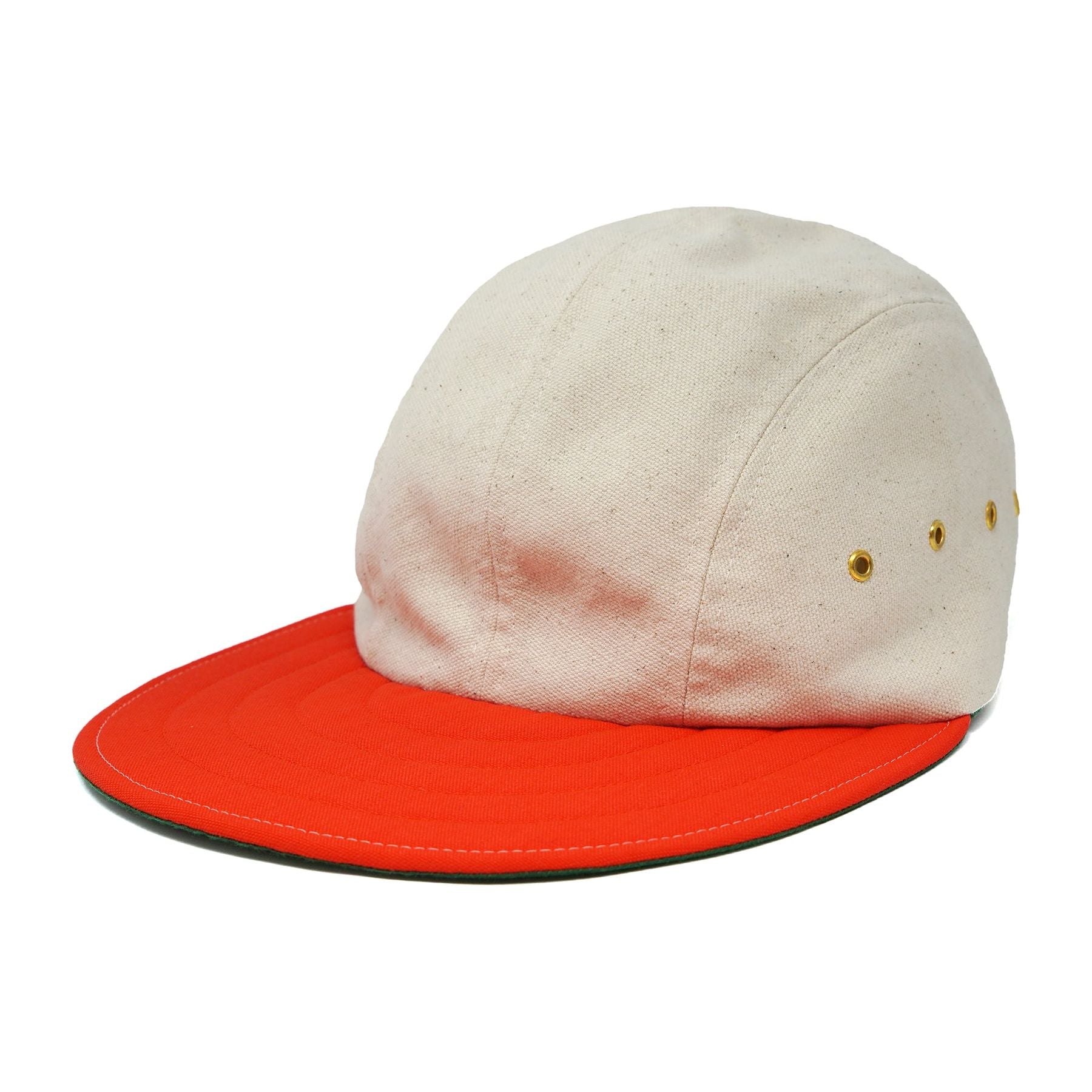 Long Bill Hat by M.I.T -Natural/Red