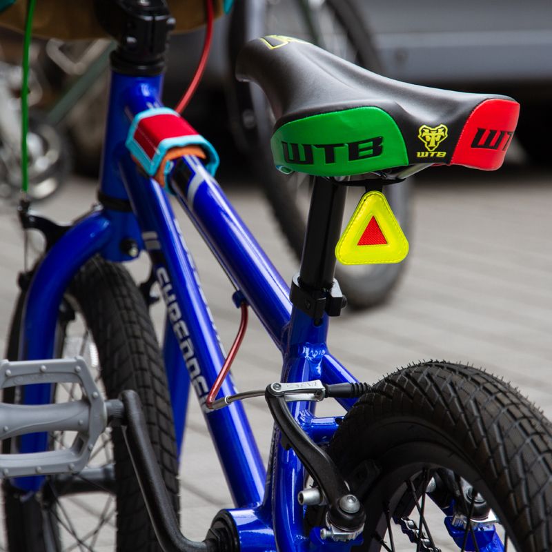 Blue Lug Mini Triangle Bike Reflector