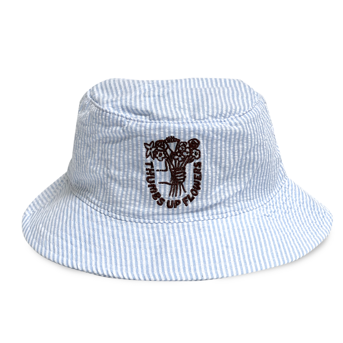 Polo Ralph Lauren Reversible Bucket Hat, White / Blue Seersucker