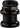 Tange-Seiki Levin CDS 1" Threaded Headset: 26.4mm Crown Race Black