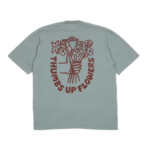 Thumbs Up Flowers T-shirt -Yomogimochi