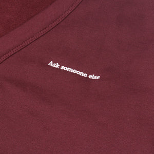 Ask someone else Cardigan - Burgundy