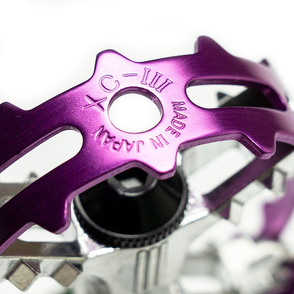 mks xc-iii pedals MKS XC-III Bear Trap Pedal Purple – The Inconvenience Store